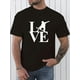 thumbnail image 1 of Camiseta para hombre Decoración de Novia de BodaLOVE And Skiing Graphic Print, Men's Novel Graphic Design T-shirt, Casual Comfy Tees For Summer, Men's Clothing Tops For Daily Activities Tee For Adul, 1 of 5