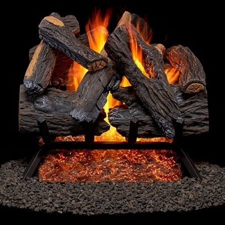 Duluth Forge Vented Natural Gas Fireplace Log Set