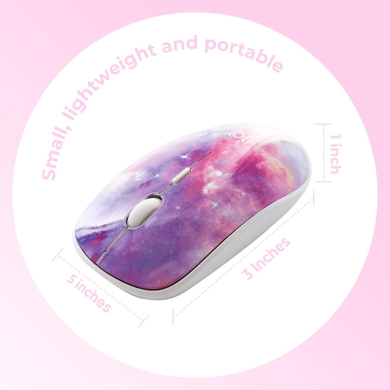 iJOY Click Tie Dye Bluetooth Wireless Mouse for Laptop and