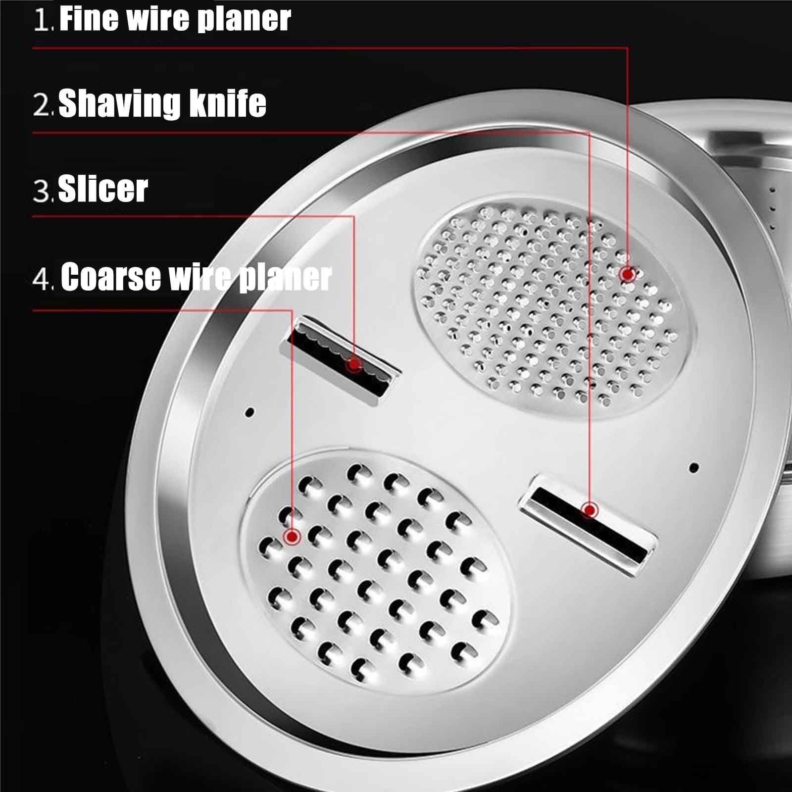 Linkidea 4-in-1 Stainless Steel Basin Grater With Cover - 304 Grade, Kitchen Multipurpose Colander - View #4