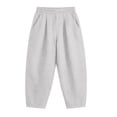 thumbnail image 3 of Tqcoqu Barrel Pants for Women,Baggy High Waisted Wide Leg Trousers,Lightweight Summer Y2k Pants with Pockets,White Women's M-XXL, 3 of 7