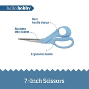 Hello Hobby 7 Bent Scissors for Crafting and Sewing