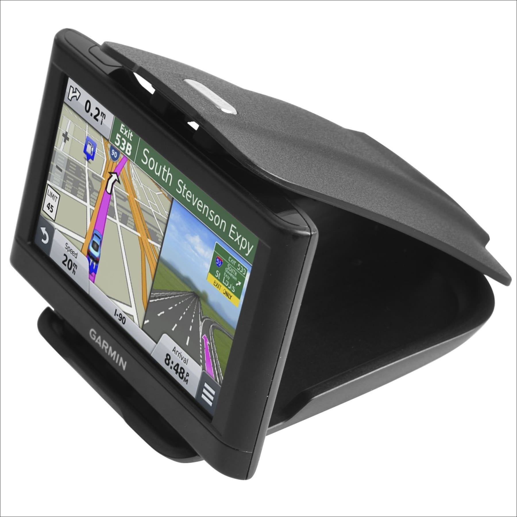 Universal Dashbaord Phone Tablet PC Navigation Holder for Garmin Nuvi Tomtom iPhone iPad Galaxy Yoga Android Fits 4.3-9.6 GPS & Smartphone Friction Mount Holder iSaddle Dashboard GPS Mount Holder 