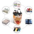 thumbnail image 5 of XMXT Collapsible Laundry Basket Hamper, Abstract Shape Plant Graffiti Large Laundry Bag Clothes Hamper with Aluminum Handle, 50L, 5 of 7