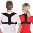 thumbnail image 1 of Corrector de postura para mujeres y hombres – Fabricado en Estados Unidos – Soporte de hombro ajustable delgado – Soporte de espalda para aliviar el dolor de espalda Rojo Verde, 1 of 3