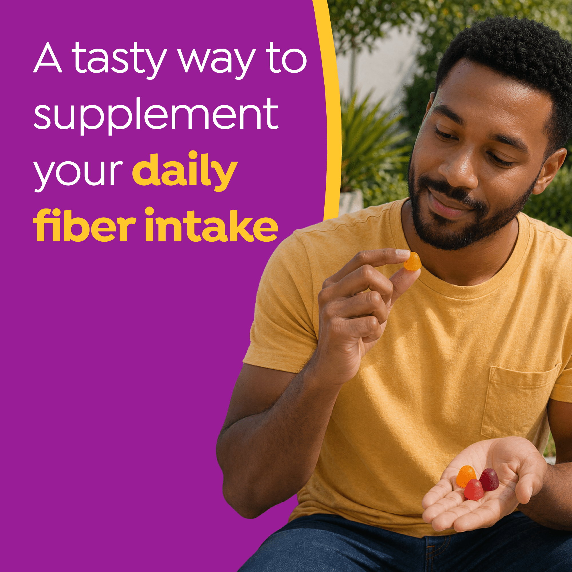 MiraFIBER Daily Prebiotic Fiber Gummies, From The Makers of MiraLAX, 8g Per Adult Serving, Gut Health with Prebiotic Fiber, Gummies for Adults & Children 4+, Mixed Fruit Flavor, 90 Count