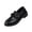 Black_01, variant on Chunky Heel Penny Loafers for Women Glossy Patent Leather Retro Comfortable Round Toe Anti-Slip Lug Sole Platform Slip On Loafers Casual Work Business Dress Shoes