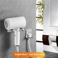 thumbnail image 3 of Punch-Free Hair Dryer Holder Aluminum Wall Mount Bracket Rust-Proof Hanging Rust-Proof Rack Storage Shelf For Hair Dryer, 3 of 9