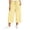 PT104_Yellow, variant on Linen Pants Women Elastic Waist Plaid Barrel Capris with Pockets Summer Beach Boho Harem Pants Soft Gingham Trousers Pink L