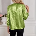 thumbnail image 5 of QHFBli Women Sequin Jacket Glitter Sparkle Open Front Casual Long Sleeve Blazer Coat, 5 of 8
