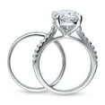 thumbnail image 4 of BERRICLE Sterling Silver Solitaire Wedding Engagement Rings 5.5 Carat Oval Cut Cubic Zirconia CZ Ring Set for Women, Rhodium Plated Size 9.5, 4 of 13