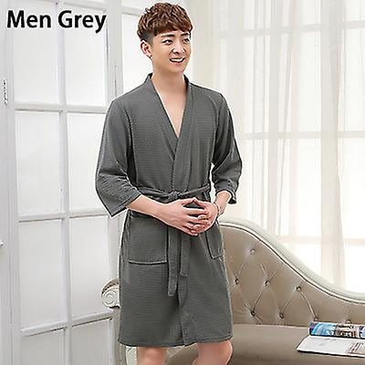 waffle towelling dressing gown