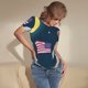 thumbnail image 3 of Balery Astronaut With USA Flag Body de cuello redondo de manga corta para mujer Tops de manga corta Tops básicos-Large, 3 of 7