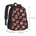 thumbnail image 3 of Daiia Red Rose Flower Backpack for Men and Women -Durable Backpack Large Capacity, Water-Resistant Bag with Adjustable Straps and Laptop Compartment, 3 of 9