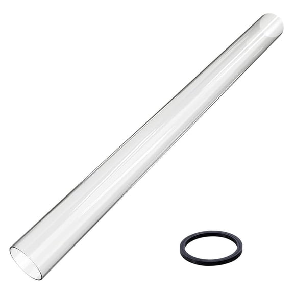 Patio Heater Glass Tube Replacement 49.5 x 4 inch, 4-Sided Heater Parts, Compatible with GSH, BFC, HLDS01, WH-H90 - Silicone Ring Included