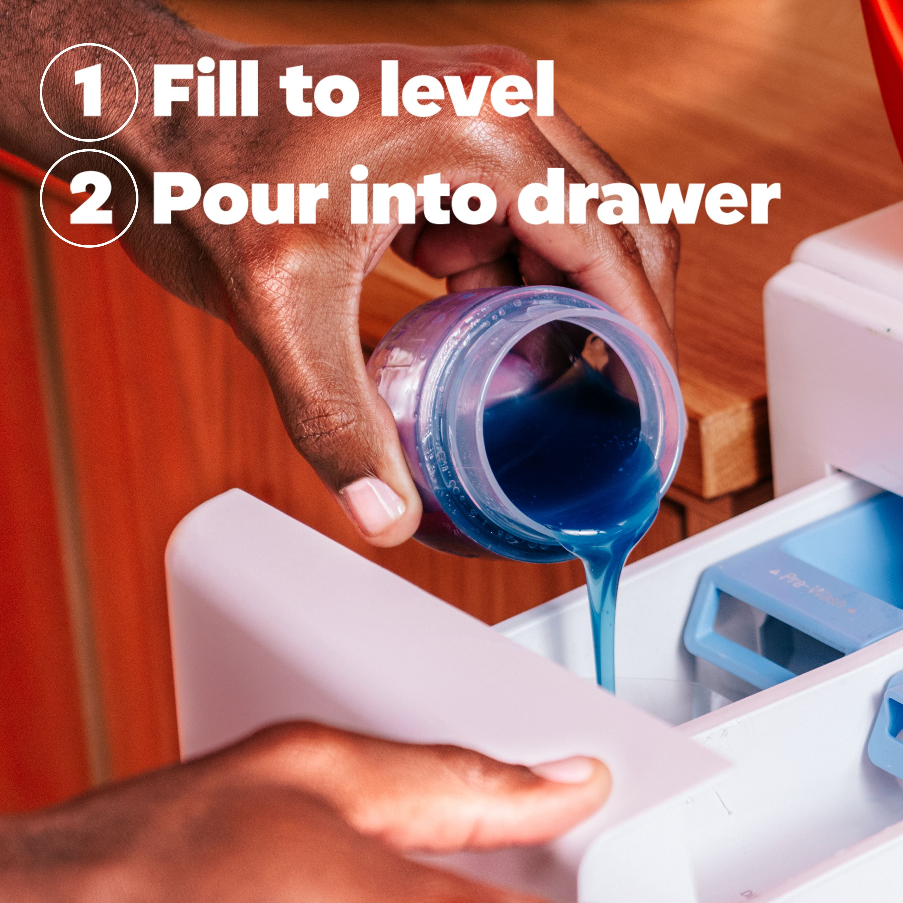 Détergent à lessive liquide Tide Propreté hygiénique, parfum original, compatible avec les laveuses HE 3.9L