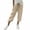 A-Khaki, variant on Womens Cotton Capri Pants Cropped Pants Drawstring Slacks Adjustable Straps Hem Casual Bottoms with Pockets