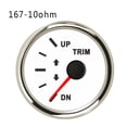 thumbnail image 1 of Car Boat Trim Gauge UP-DN For Inboard Outboard Engine 0-190ohm 167-10ohm With Red Backlight 12V 24V, 1 of 7
