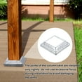 thumbnail image 4 of 6Pack Post Base Cover, 4.25x4.25 Metal One-Piece Post Skirt Porch Column Wrap(2.5x2.5), 4 of 6