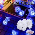 thumbnail image 2 of 1.5m 10 Led Light Simulation Rose Light String Wedding Holiday Gift Decoration, 2 of 2