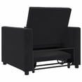 thumbnail image 6 of vidaXL Single Sofa Bed Black 90 x 165 x 87 cm Velvet, 6 of 6