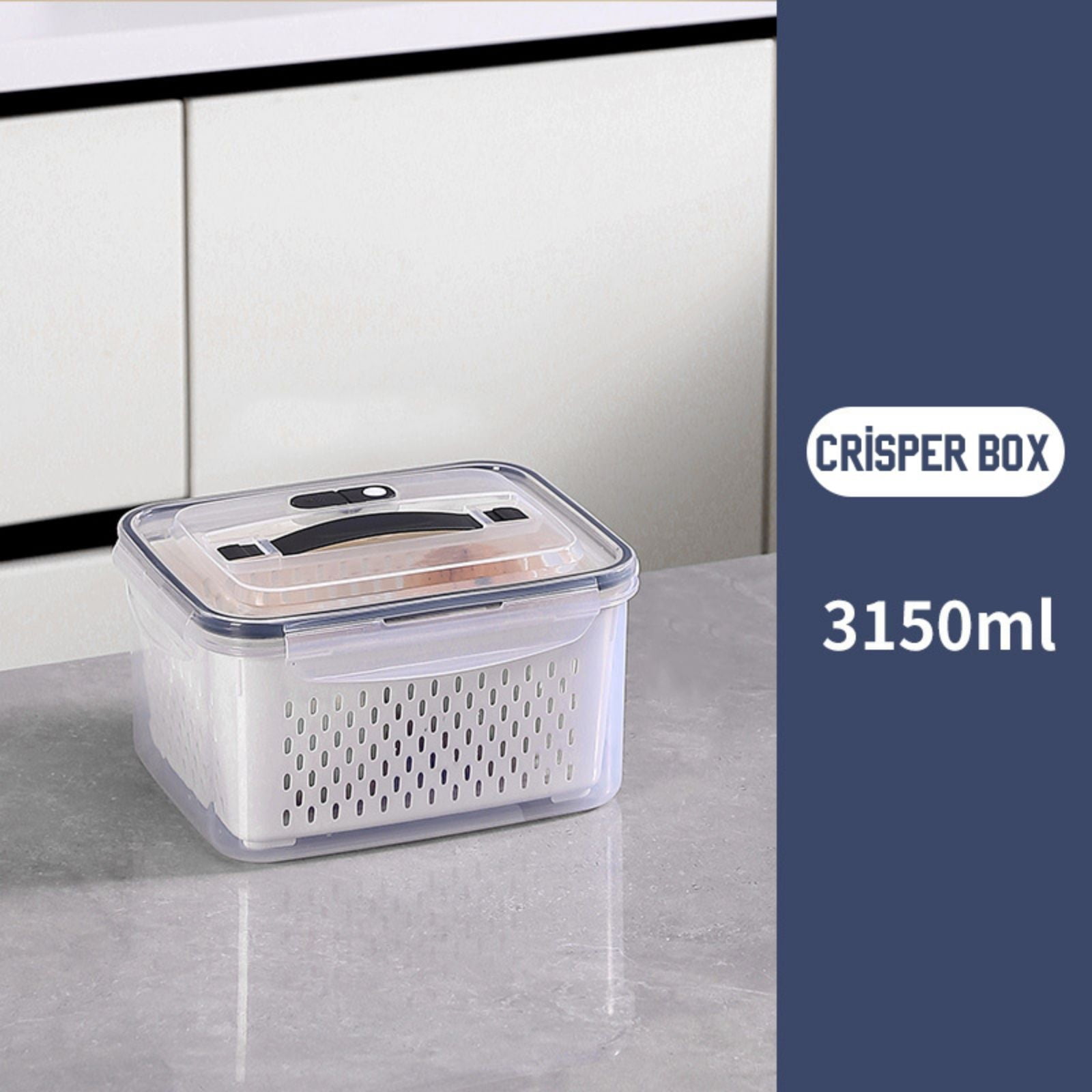 Fruit Storage Containers for Fridge,Airtight Fridge Organizers,BPA-Free Produce Containers for Fridge to Keep Vegetables Berry Lettuce Fresh,a Reusable Food Storage Container for Produce
