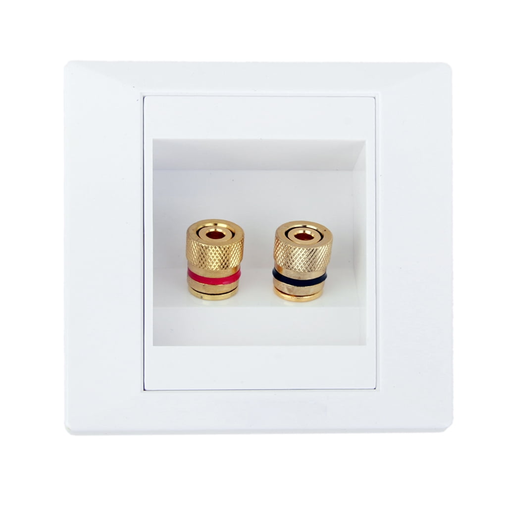 2 Sockets (female) Loudspeaker Socket Wall Mounting Box Loudspeaker ...