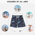 thumbnail image 6 of FORMRS Boys Swim Trunks Quick Dry Mesh Lining Beach Boardshorts, Sizes XS-XL, Watercolor Galaxy, 6 of 7
