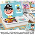thumbnail image 2 of Magnetic Puzzles Face Dress up Travel Game, Creative Double-Sided Magnetic Dress-Up Activity with Reusable Pieces, Enhances Creativity and Learning Portable & Easy Storage, 2 of 8