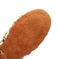 thumbnail image 7 of Sopiago Girls Low Heels Ballroom Shoes Latin Dance Shoes Salsa Tango Performance Practice Dance Shoes Brown,3.5 (Little Kid/Big Kid), 7 of 7