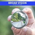 thumbnail image 4 of Bdday New 2Pcs Car Suction Cup Mount Auxiliary Rearview Mirror 360 Degree Rotating Wide-angle Round Frame Blind SPOTMirror, 4 of 9