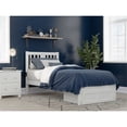 thumbnail image 2 of Pemberly Row Lit de Rangement Simple TG avec Chargeur USB en Blanc, 2 of 6