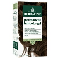 Herbatint Permanent Haircolor Gel 5D Light Golden Chestnut 4 56 fl oz 135 ml