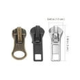 57Pcs Zipper Slider Replacements MultiPurpose DIY Zipper Heads DIY