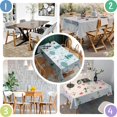 thumbnail image 3 of Meery Christmas Rectangle Tableclothes Christmas Trees Table Cloth 60x102inch Polyester Washable Foldable and Durable Tableclothes for Dining Table Buffet Parties and Camping, 3 of 5
