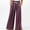Wine, variant on QUINDOS Womens Pants Wide Leg Long High Waisted Casual Pants Drawstring Straight Fit Trousers with Pockets