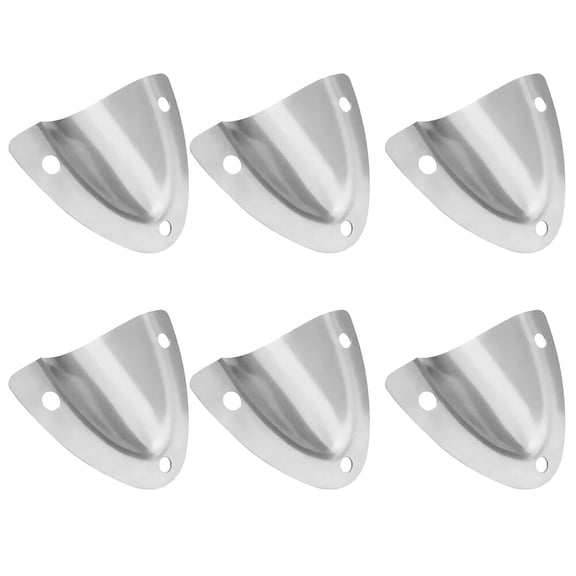 6-Pack Stainless Steel Covers Clamshell Style Wire Vent Replacement for Yacht, Ship, Marine Accessories -