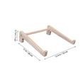 thumbnail image 2 of VERDANVERSE Support d'Ordinateur Portable en Bois pour la Rentrée Scolaire, Usage Domestique, Matériau en Bois Réutilisable Naturel Kaki, Réduit la Fatigue du Cou, 7.8 Pouces, 2 of 8