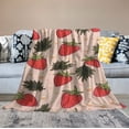 thumbnail image 2 of HENGT Strawberry Throw Blankets Lightweight Flannel Cozy Soft Blanket Home Decor for Couch Bed Sofa Bedroom Living Room Travel Birthday Christmas All Season, 2 of 6