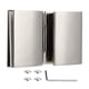 thumbnail image 1 of Bisagra plana de doble cara Bisagra de baño de acero inoxidable Bisagra de puerta de vidrio para cuarto de ducha, 1 of 5