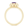 thumbnail image 2 of Rosec Jewels Natural Amethyst Solitaire Engagement Ring (1 Ct, AAA Quality) - Flower Ring for Women - with Jewelry Box, 18K Yellow Gold, US 10.00, 2 of 8