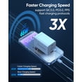 thumbnail image 4 of [Cargador] Bloque de cargador USB C Acxuodzen de 160 W, 3 puertos de 65 W, tipo C, 4 of 7