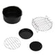thumbnail image 4 of Moldes para pizza y pasteles de 7 pulgadas, tapete de silicona, brochetas, rejilla para parrilla y bandeja para hornear para cocinar sin problemas Elementos esenciales para freidoras, 4 of 8