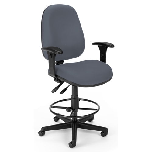 OFM 6 Function Executive Task Drafting Chair with Drafting Kit in Wine