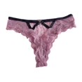 thumbnail image 2 of Tanga de encaje elástico de gran tamaño con ondas, cintura hueca para mujer, sin costuras, perspectiva de tentación sexy, pantalones de malla, 2 of 4
