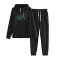 thumbnail image 1 of Besolor Womens St. Patrick's Day Sweatsuits 2 Piece Set Long Sleeve Shamrock Hoodies Sweatshirt Jogger Pants Tracksuits, 1 of 7