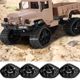 thumbnail image 3 of Pneus de Voiture Rc, Roues Puissantes Pneu en Caoutchouc Mise à Niveau, 4 Pcs Pneu de Voiture Rc Roue en Caoutchouc pour Camion Militaire Rc, 3 of 9