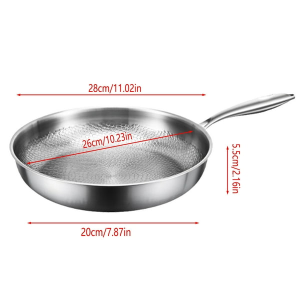 Pisexur Batería de cocina Sartén antiadherente para uso doméstico, diseñada para cocinas de inducción y de gas, para tortillas, filetes y mucho más. para la cocina del hogar