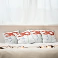 thumbnail image 7 of Ambesonne Colorful Throw Pillow Cover 4 Pack, Red Balloons Ribbons, 24", Red Blue Green, 7 of 7