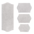 thumbnail image 3 of Home Weavers Waterford Collection 100% Cotton Non-Slip Bathroom Rug Set Machine Washable Bathroom Rug, Bath Rug, Bathroom Rug, Runner, Light Gray Color 4 Piece Bath Rug set, 3 of 8